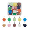 Cheriswelry 20Pcs 10 Colors Cat Eye Pendants G-CW0001-10-1