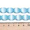 Dyed Natural Selenite Beads Strands G-T138-232C-4