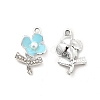 Alloy Rhinestone Enamel Pendants ENAM-K020-01B-1