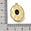 Natural Lapis Lazuli Faceted Oval Pendants KK-U072-19G-3