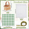 Bamboo Weaving Basket Mini Model AJEW-OC0015-97B-2