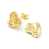Rack Plating Brass Stud Earring EJEW-C078-02A-G-2