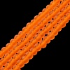 Transparent Glass Beads Strands X-EGLA-A034-T10mm-MD25-2