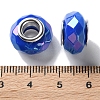 Opaque Brass Cores Acrylic European Beads OACR-M024-03S-03-3