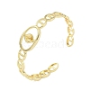 Brass Mariner Link Open Cuff Bangle Making KK-U020-20G-1