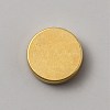 Flat Round Brass Button Covers Settings BUTT-WH0030-73A-1