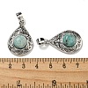 Natural Amazonite Pendants G-Q158-05P-05-3