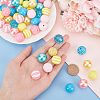   1 Set Resin Round Beads Set RESI-PH0002-03-3