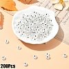 200Pcs Transparent Acrylic Beads TACR-YW0002-08D-1