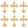 SUNNYCLUE 10Pcs Alloy Big Gothic Pendants ALRI-SC0001-25-1