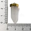 Natural Quartz Crystal Pointed Pendants STAS-K273-03G-05-3