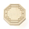 Octagon Frame Brass Stamp Heads AJEW-M037-08G-1