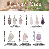  Jewelry 9Pcs 9 Styles Natural Gemstone Pendants G-PJ0001-02-15