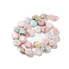 Natural Morganite Beads Strands G-NH0004-019-3