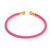 Braided Carbon Steel Wire Bracelet Making MAK-A017-B45-1