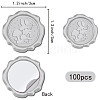 CRASPIRE Adhesive Wax Seal Stickers DIY-CP0009-53B-09-2