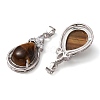 Natural Tiger Eye Pendants G-A095-02P-05-2