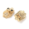 Brass Micro Pave Cubic Zirconia Charms KK-C079-09G-2