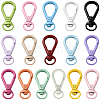 16Pcs 16 Colors Alloy Swivel Clasps FIND-SC0023-27-1