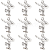 SUNNYCLUE 80Pcs Sport Themed Tibetan Style Alloy Pendants TIBEP-SC0002-79-1