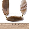 Natural Gray Agate Beads Strands G-K348-09-3