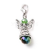 20Pcs 5 Colors Angel Glass Acrylic Pendants HJEW-FS00016-2