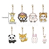 8Pcs Animals DIY Diamond Painting Keychain Kit PW-WG43227-01-5