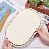 DIY Knitting Crochet Wooden Bag Bottom Shaper WOOD-WH0101-31-3