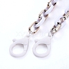 Personalized Acrylic & CCB Plastic Cable Chain Necklaces X-NJEW-JN02824-01-2