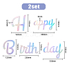 Paper Word Happy Birthday Garlands AJEW-WH0398-009-2