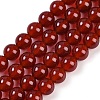 Natural Carnelian Beads Strands G-G338-6mm-01-6