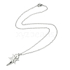 Non-Tarnish 304 Stainless Steel Pendant Necklace for Women NJEW-JN04387-6