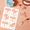 Plastic Hollow Out Drawing Painting Stencils Templates DIY-WH0396-733-3