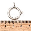Brass Spring Ring Clasps KK-D407-20P-G-3