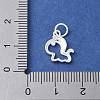 925 Sterling Silver Chinese Zodiac Outline Charms STER-P066-02S-07-3