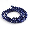 Natural Lapis Lazuli Round Bead Strands G-M230-02-6mm-2