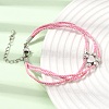 Polyester Multi-Strand Bracelets FB-CBA983F-02P-03-1