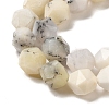 Natural White African Opal  Beads Strands G-K382-A13-02-4