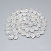 Electroplate Glass Beads Strands EGLA-Q086-12mm-07-2