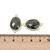 Natural Labradorite Faceted Connector Charms G-K347-11G-06-3