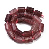 Natural Strawberry Quartz Beads Strands G-G162-D06-02-3