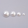 ABS Plastic Imitation Pearl Cabochons SACR-MSMC0002-04-2