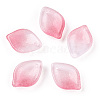 Baking Painted Transparent Glass Petal Beads DGLA-N004-19-1