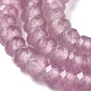 Dyed Natural Malaysia Jade Rondelle Beads Strands X-G-E316-2x4mm-46-3