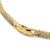 Green Cubic Zirconia Diamond Charm Bracelet with Rack Plating Brass Link Chains BJEW-Q771-03G-3