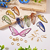  DIY Butterfly Wing Earring Making Kit DIY-TA0005-17-14