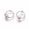 Electroplate Brass Retractable Clip-on Earrings LS-EJEW-L221-02A-1
