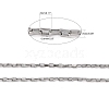 Tarnish Resistant 304 Stainless Steel Box Chains CHS-A003A-1.5mm-6