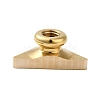 Golden Plated Triangle Shaped Wax Seal Brass Stamp Head STAM-K001-04G-08-3