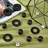 CHGCRAFT 20Pcs Flat Round ABS Plastic Washers FIND-CA00004-79-4